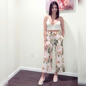 H&M Floral Palazzo Pants